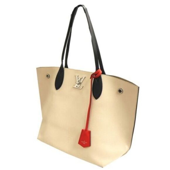 Louis Vuitton Handbags - Louis Vuitton Lockme Go Tote Bag Leather Quartz Kabuki Black Ex